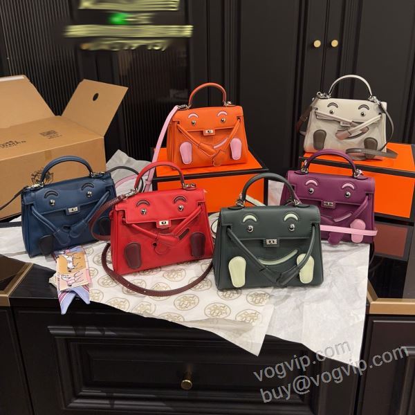 愛らしさ抜群！ エルメス HERMESブランドスーパーコピー 2026数量限定爆買い WBAGHE021 レディースバッグ ハンドバッグ 多色選択可