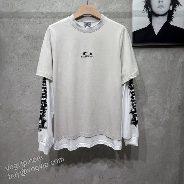 バレンシアガ BALENCIAGAコピー ブランド BAL061 長袖Tシャツ 2026驚きの破格値爆買い