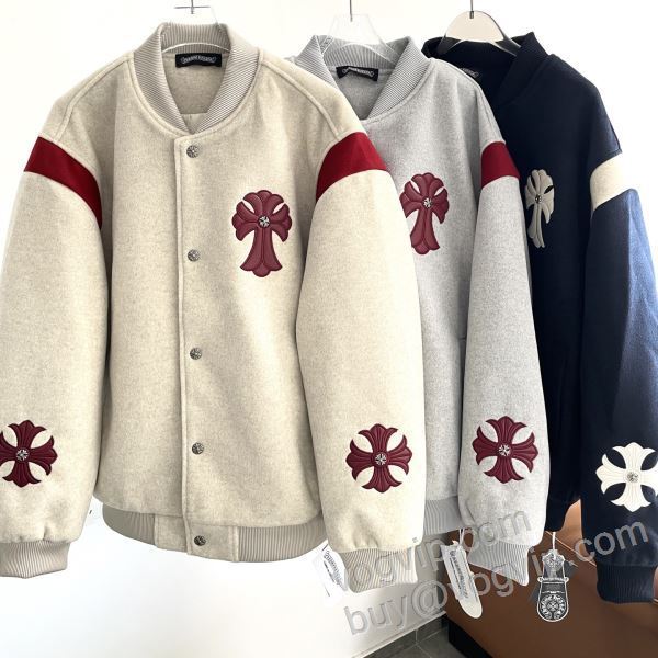 ブルゾン 野球ウェア クロムハーツ ブランドコピー 2026人気セール格安 WTCHR023 3色可選 人気が爆発