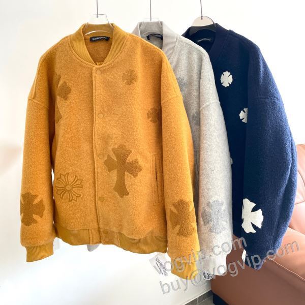 個性派 クロムハーツ スーパーコピー 2026人気セール格安 WTCHR024 ブルゾン 野球ウェア 3色可選