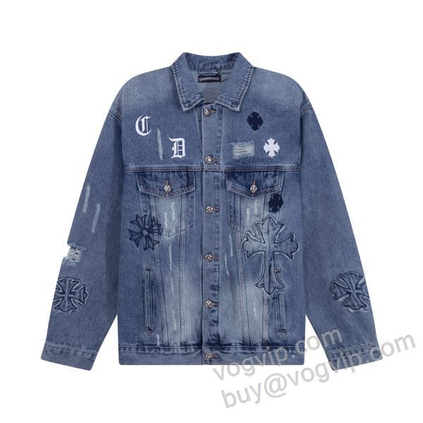 高級感を引き立てる クロムハーツ CHROME HEARTSスーパーコピー 激安 WTCHR039 デニムジャケット 2色可選 2026春夏季新作