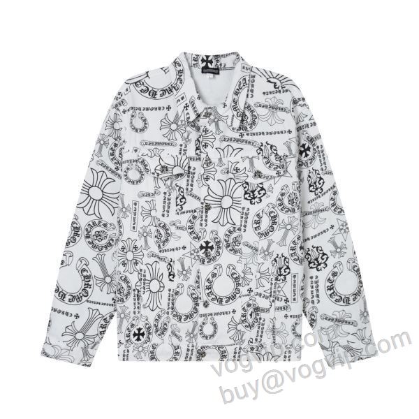 デニムジャケット クロムハーツ CHROME HEARTSコピーブランド 2026春夏季新作 WTCHR040 2色可選 高級感ある