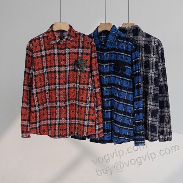 2026HOT人気セール クロムハーツ ブランド 偽物 通販 WTCHR049 長袖シャツ ジャケット、上着 3色可選 スタイリッシュな印象