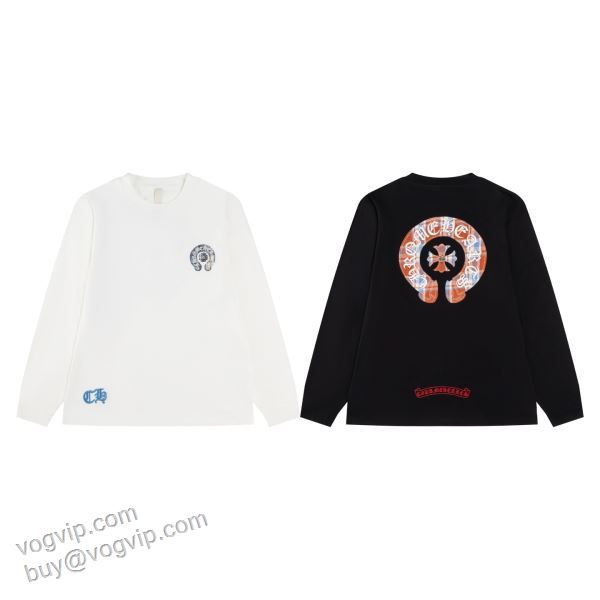 長袖Tシャツ 2色可選 クロムハーツ偽物ブランド 2026秋冬季超人気 CHR058