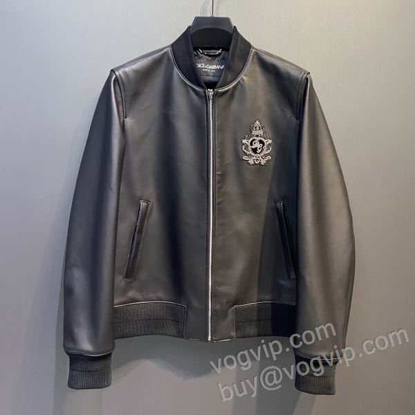 2026春夏季超人気 ドルチェ＆ガッバーナ ブランド 偽物 通販 WTDG005 ブルゾン 革ジャケット 選べる極上