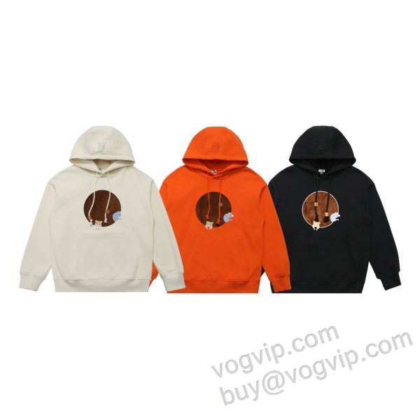 落ち着いた感覚 ロエベ ブランドコピー WTLOE023 パーカー 3色可選 2026爆買い定番人気