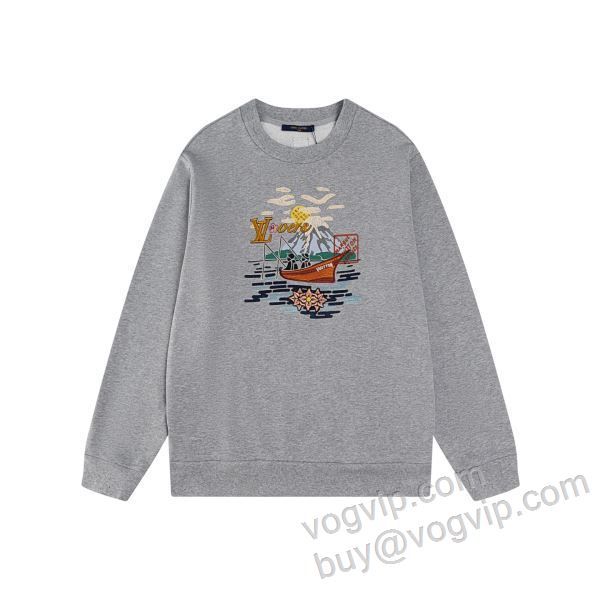 ルイ ヴィトン LOUIS VUITTONコピー ブランド 2026割引セール WTLV037 プルオーバーパーカー スタイルアップ効果