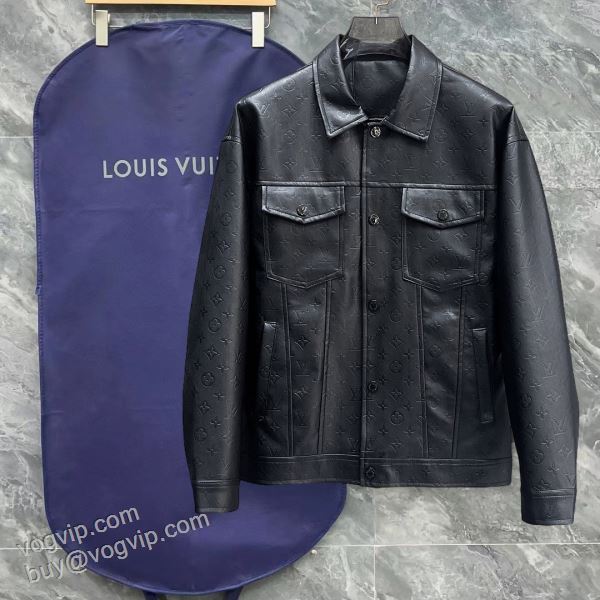 ルイ ヴィトンスーパーコピー 激安 2026新品本物 LV076 ブルゾン 革ジャケット