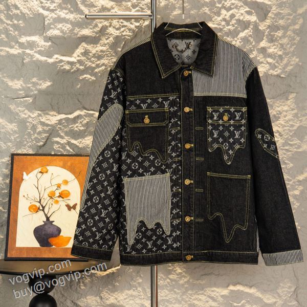 ブルゾン デニムジャケット ルイ ヴィトンコピー 2026お買い得豊富な LV103