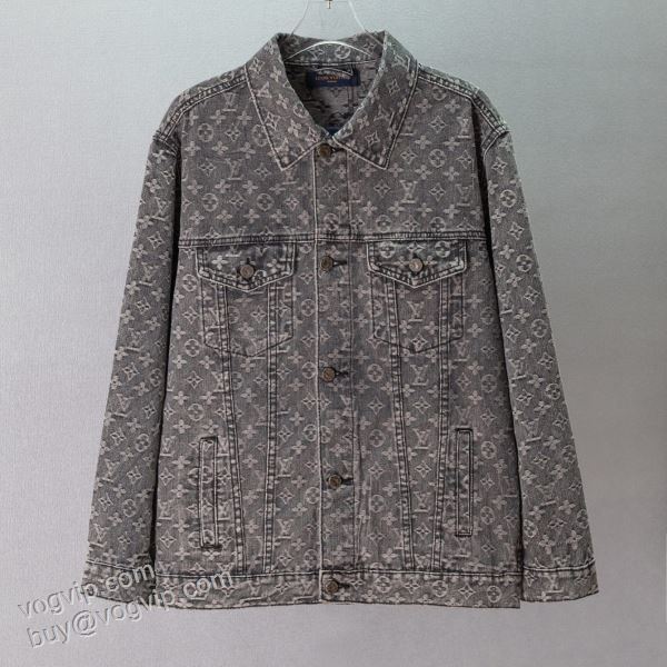 2026高級品 通販 ルイ ヴィトンスーパーコピー 激安 LV117 ブルゾン デニムジャケット