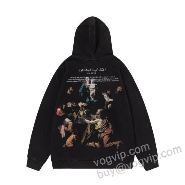 2026春夏新作 オフホワイト OFF-WHITEコピー WTOFF014 パーカー 優しい色合い