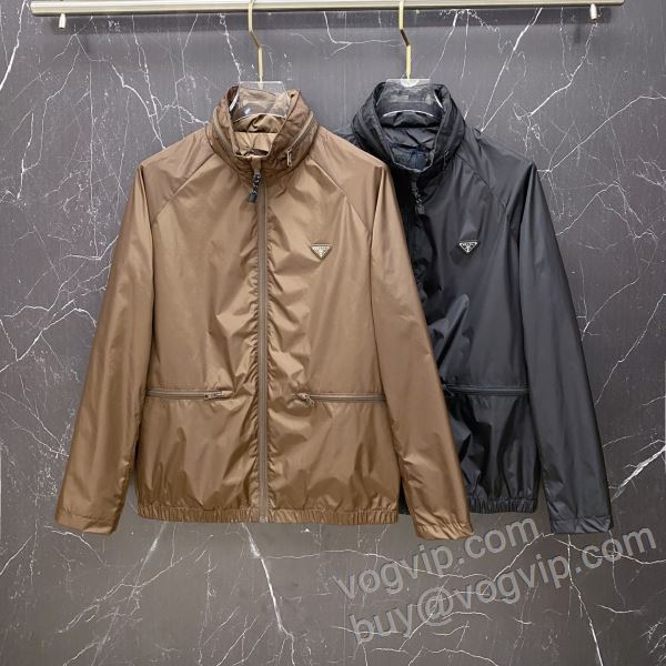 大人のセンスを感じさせる プラダ コピーブランド WTPR007 ブルゾン ジャケット、上着 2色可選 2026新作入荷人気
