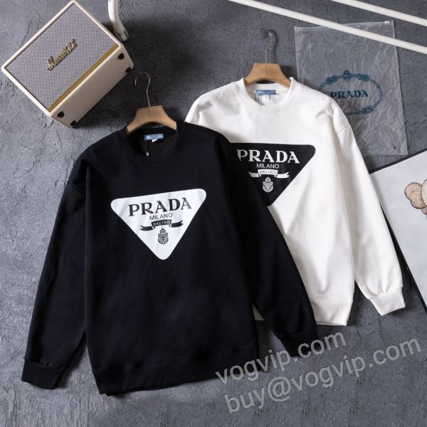 芸能人に愛用者続出 プラダ PRADAコピーブランド WTPR040 プルオーバーパーカー 2色可選 2026お買い得高品質