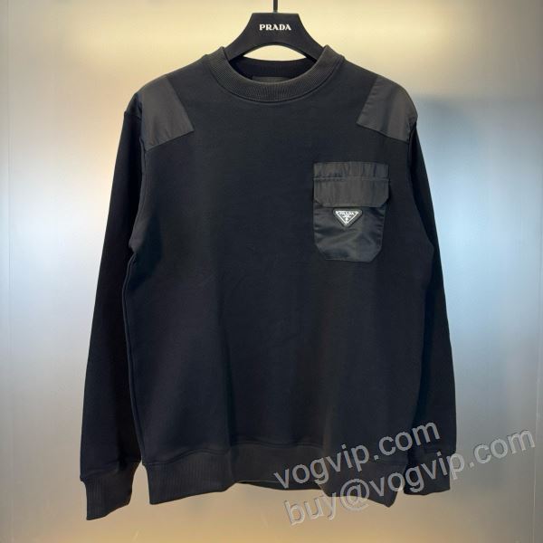 抜群な楽チン感ある大定番 プラダ PRADAブランドスーパーコピー WTPR043 プルオーバーパーカー 2色可選 2026爆買い格安