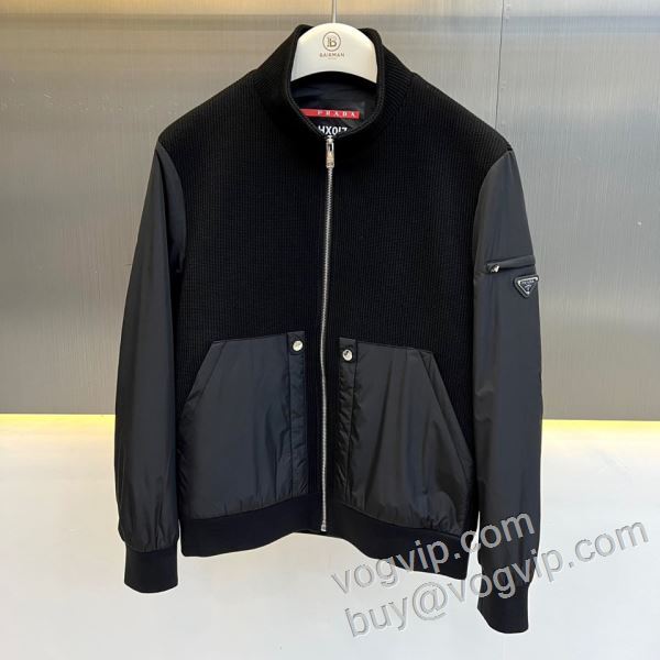 ニット ブルゾン ジャケット、上着 プラダ PRADA 2026お買い得高品質 WTPR140 最高N級ブランドコピー