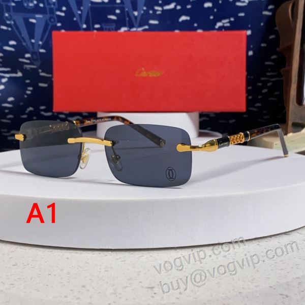 メガネ サングラス 選べる極上 カルティエ CARTIERブランド 偽物 通販 2026お得100%新品 YJCAR016 4色可選