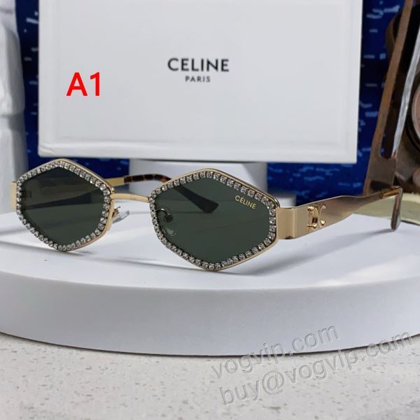 2026爆買い大人気 セリーヌ CELINEコピー YJCEL014 メガネ サングラス 3色可選 高級感溢れるデザイン
