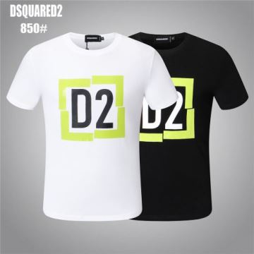 2色可選 自分らしいスタイリング  DSQUARED2コピー 2022  ディースクエアードコピー 半袖Tシャツ 