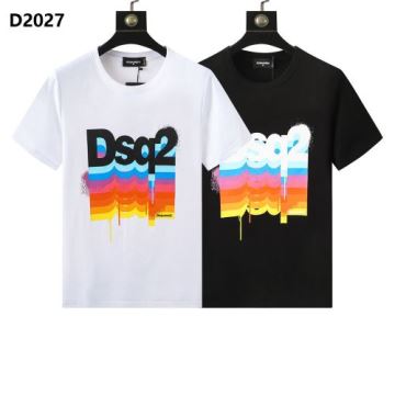 DSQUARED2コピー 半袖Tシャツ 強い魅力を感じる一枚 2022 2色可選 大好評 ディースクエアードコピー    