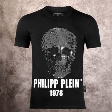 好評でした 2022春夏 半袖Tシャツ フィリッププレイン PHILIPP PLEIN PHILIPP PLEIN偽物ブランド クールビズ 2色可選