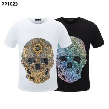 フィリッププレイン PHILIPP PLEIN 2022春夏 半袖Tシャツ 柔らかな質感 フィリッププレインスーパーコピー 2色可選