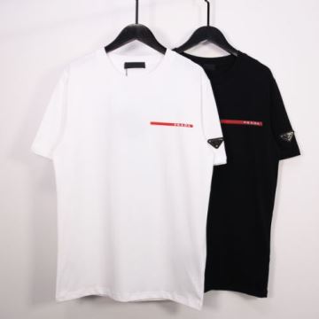 半袖Tシャツ プラダコピー 重宝するアイテム  2022  お買得 2色可選 PRADAコピー  