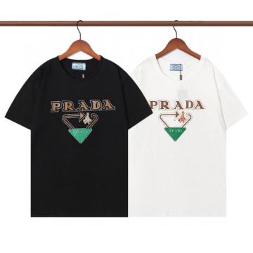 大好評 スタイルアップ効果 2色可選 プラダコピー  2022 PRADAコピー 半袖Tシャツ     