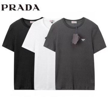 シンプル 3色可選 2022 プラダコピー 半袖Tシャツ プレゼントに  PRADAコピー       