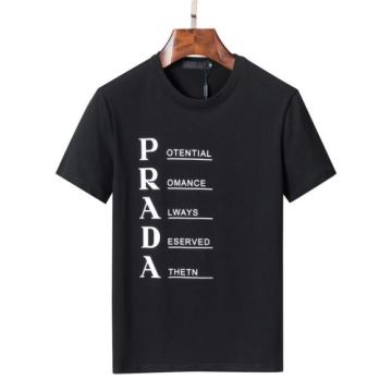 半袖Tシャツ PRADAコピー プレゼントに 2色可選 プラダコピー 2022 自然な肌触り   