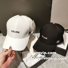2022 偽物ブランド 完成度の高い逸品 セリーヌ CELINE キャップ 帽子 2色可選 男女兼用 セリーヌコピーブランド 小顔効果大