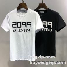 2022 半袖Tシャツ ヴァレンティノ VALENTINOコピー カラーラインナップ 首胸ロゴ 2色可選