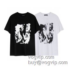 優れた品質 LOUIS VUITTONブランドコピー2023春夏季新作 ルイ ヴィトンブランド コピー半袖Tシャツ2色可選 格安通販