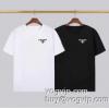 激安大特価 PRADAスーパーコピー 激安 店舗で人気満点 プラダ偽物ブランド半袖Tシャツ2色可選