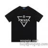 最安値挑戦！PRADAブランド コピー 品質保証 プラダコピー半袖Tシャツ2色可選 人気通販
