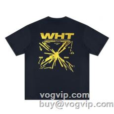 超人気な専門店激安大特価2023 OFF-WHITE オフホワイトブランドスーパーコピー半袖Tシャツ 2色可選 