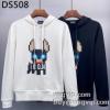 人気商品登場 ディースクエアードブランド コピー DSQUARED2 プルオーバーパーカー 暖かい あったか 秋 秋冬 秋服 パーカー 2色可選