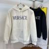 2023秋冬 注目のアイテム ヴェルサーチ VERSACEブランド 偽物 通販 パーカー 2色可選 秋 冬 プルオーバー トップス カジュアル ゆったり