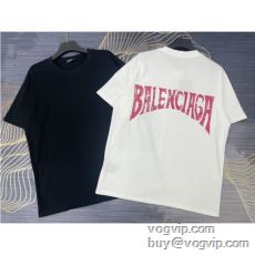 流行り 偽物ブランド バレンシアガ BALENCIAGA 半袖Tシャツ 2色可選 着心地満点 2024HOT人気セール