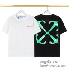 2024年春夏新作 OFF-WHITE 半袖Tシャツ 2色可選 細身のシルエット オフホワイトブランドスーパーコピー 人気新品★超特価★