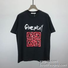 人気商品 2024最新入荷 ジバンシィ GIVENCHYブランド コピー 収縮性のある 半袖Tシャツ 2色可選