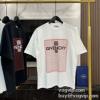 首胸ロゴ コピー商品 2024春夏新作 GIVENCHY ジバンシィ 半袖Tシャツ tシャツ メンズ 半袖 おしゃれ カジュアル 春 夏 秋 2色可選