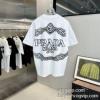 2024 ファッション 人気 プラダ PRADA 半袖Tシャツ 2色可選 コピーブランド 吸汗 速乾 カジュアル 涼しい 快適