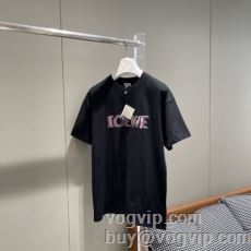 ロエベ LOEWE 定番のアイテム 2024春夏新作 半袖Tシャツ レディース ブランドコピー専門店 2色可選