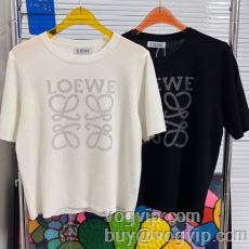 ロエベ LOEWE 2024最新入荷 半袖Tシャツ 圧倒的な高級感 レディース ブランドコピー 2色可選