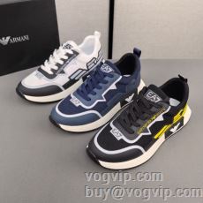 スニーカー 一味違うケーブル編みが魅力満点 3色可選 アルマーニブランドコピー ARMANI 2024春夏 軽い履き心地