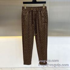 シックスタイルに活躍 スエットパンツ チノパン フェンディ ブランドスーパーコピー 2025春夏季超人気 2色可選