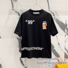 半袖Tシャツ オフホワイト コピーブランド 2025超激得定番 3色可選 人気新品★超特価★