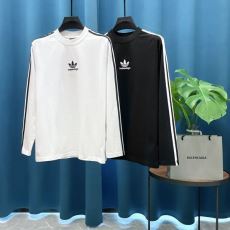 長袖Tシャツ 著名人の着用 2色可選 バレンシアガブランドス...