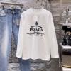 上品な輝きを放つ形 プラダ ブランドコピー CTSPR023 長袖Tシャツ 2色可選 2026驚きの破格値安い
