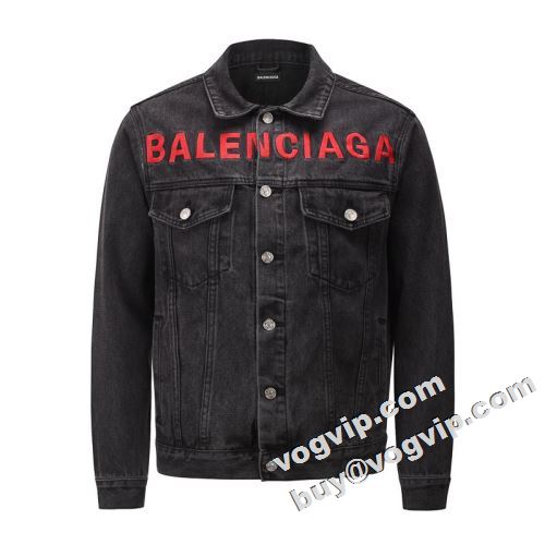  BALENCIAGAコピー ランキング1位 バレンシアガコピー 適度な厚み 多色可選 英字 トップス 2022  デニムジャケット  